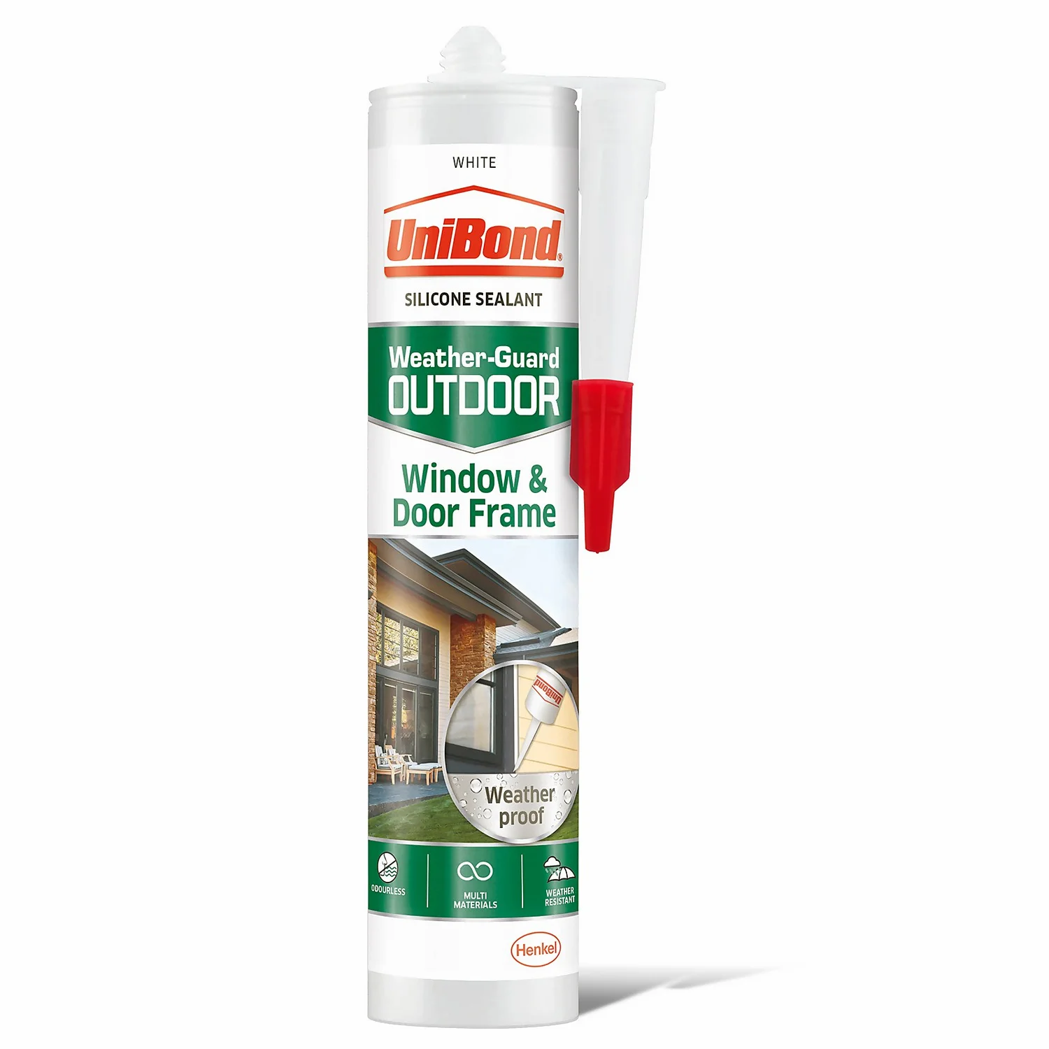 UniBond Window and Door Frame Outdoor Sealant - White Cartridge 392g UniBond Window And Door Frame Outdoor Sealant - White Cartridge 392g -Deals Furniture Store 12807860 1465032995329313