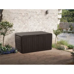 Keter Marvel Plus Outdoor Garden Storage Box 270L - Brown 2 Keter Marvel Plus Outdoor Garden Storage Box 270L - Brown -Deals Furniture Store 12808515 1794900060806534