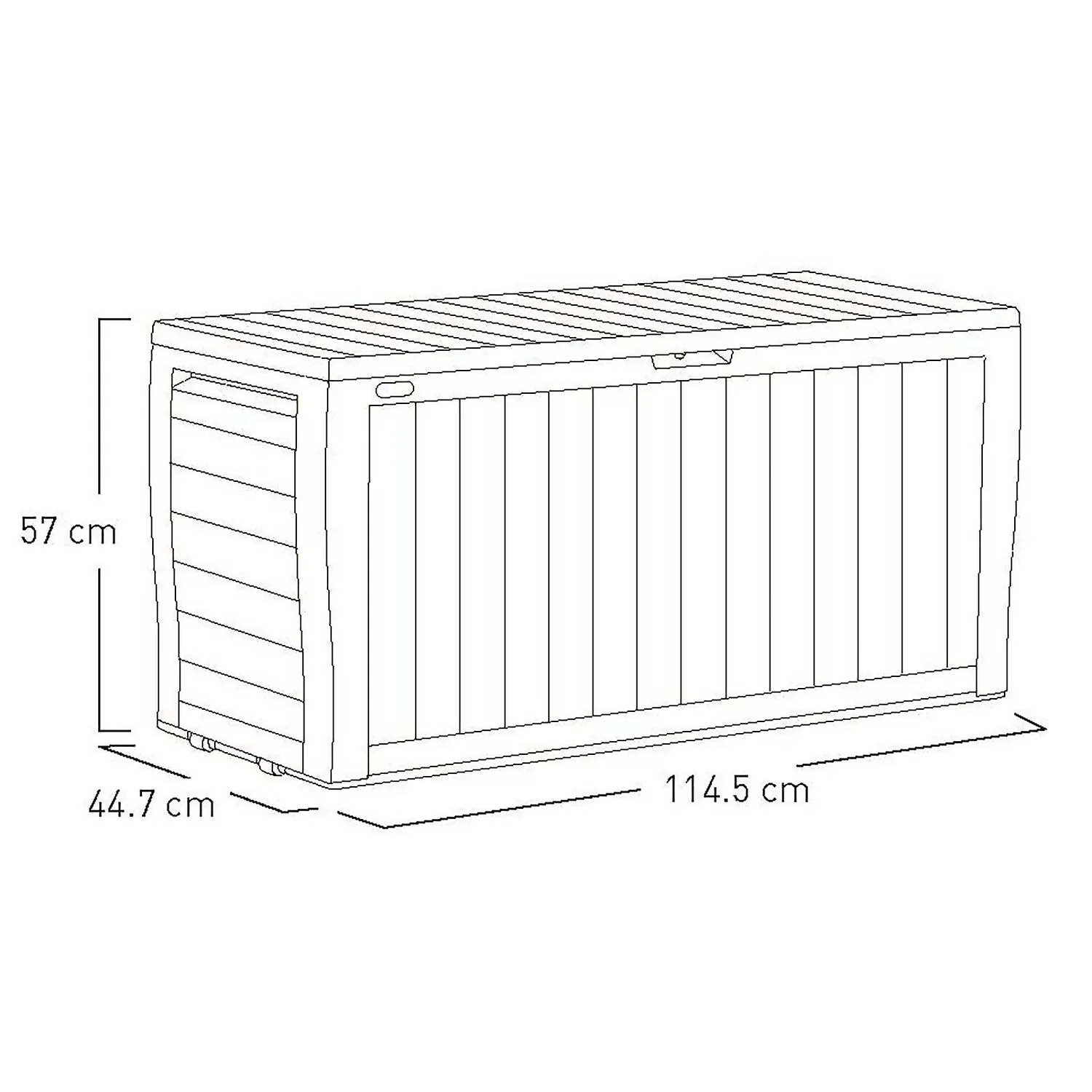 Keter Marvel Plus Outdoor Garden Storage Box 270L - Brown Keter Marvel Plus Outdoor Garden Storage Box 270L - Brown -Deals Furniture Store 12808515 2804900072272276