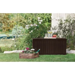 Keter Marvel Plus Outdoor Garden Storage Box 270L - Brown 3 Keter Marvel Plus Outdoor Garden Storage Box 270L - Brown -Deals Furniture Store 12808515 7684900072042860
