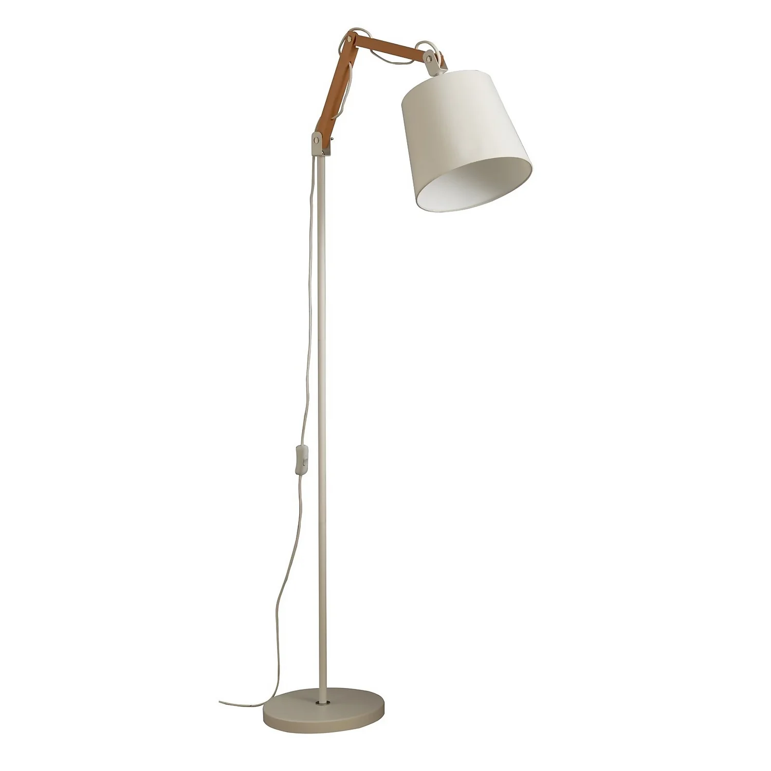 Caleb Floor Lamp - White Caleb Floor Lamp - White -Deals Furniture Store 12809239 1054843306418805