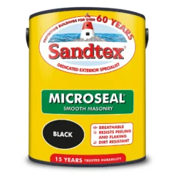 Sandtex® Ultra Smooth Masonry Paint Black - 5L -Deals Furniture Store 12810261 1394871319047076