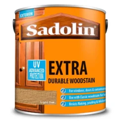 Sadolin Extra Durable Woodstain Light Oak - 2.5L -Deals Furniture Store 12812250 1394951406473041