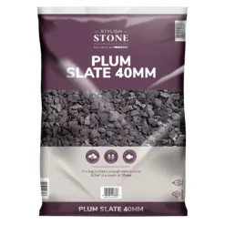 Stylish Stone Plum Slate 40mm - Large Pack - 19kg -Deals Furniture Store 12815204 5194902949043271