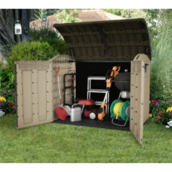 Keter Store It Out Ultra Outdoor Garden Storage Shed - Beige & Brown - 2000L -Deals Furniture Store 12815621 2154833203715627