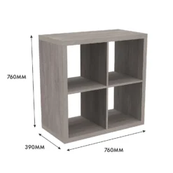 Clever Cube 2x2 Storage Unit - Grey Oak 4 Clever Cube 2x2 Storage Unit - Grey Oak -Deals Furniture Store 12816001 6645023383832989
