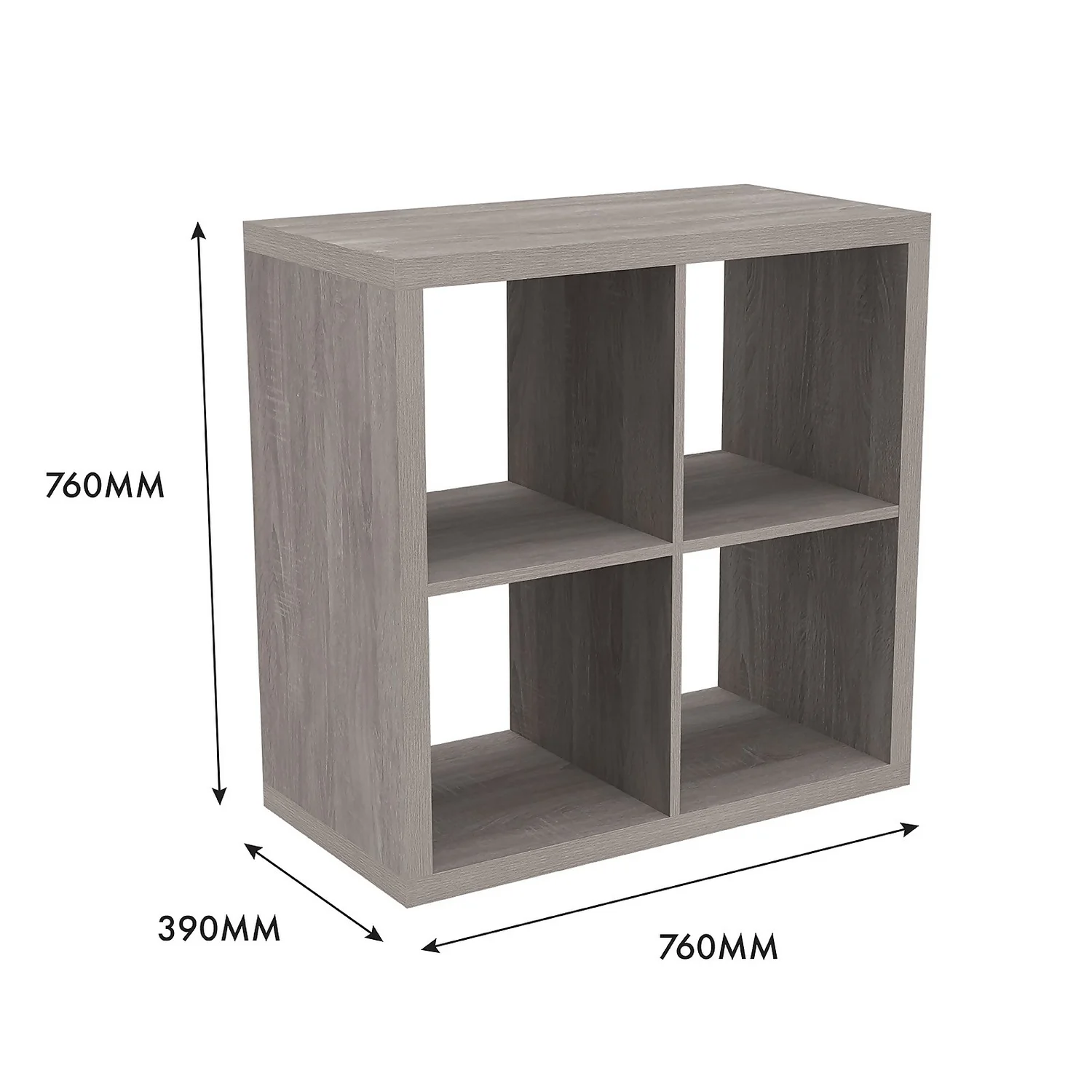 Clever Cube 2x2 Storage Unit - Grey Oak Clever Cube 2x2 Storage Unit - Grey Oak -Deals Furniture Store 12816001 6645023383832989