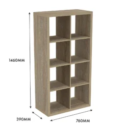 Clever Cube 4x2 Storage Unit - Oak -Deals Furniture Store 12816157 1065014368240330