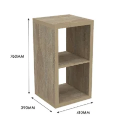 Clever Cube 2x1 Storage Unit - Oak -Deals Furniture Store 12816158 1305014368223074