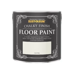 Rust-Oleum Chalky Floor Paint Chalk White - 2.5L -Deals Furniture Store 12819785 1664940725472415