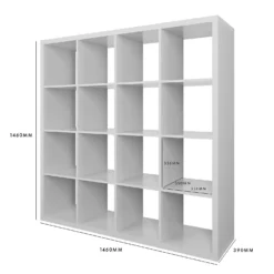 Clever Cube 4x4 Storage Unit - White 5 Clever Cube 4x4 Storage Unit - White -Deals Furniture Store 12821332 1844953391927368