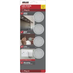Arlec Warm White LED Puck Light Set -Deals Furniture Store 12823690 1034833197033640
