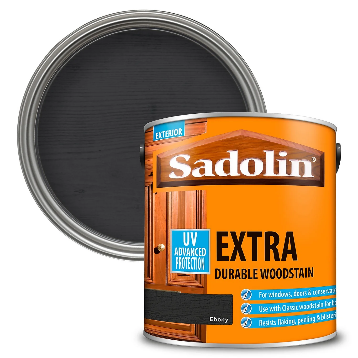 Sadolin Extra Durable Woodstain Ebony - 2.5L Sadolin Extra Durable Woodstain Ebony - 2.5L -Deals Furniture Store 12832497 2084951406690922