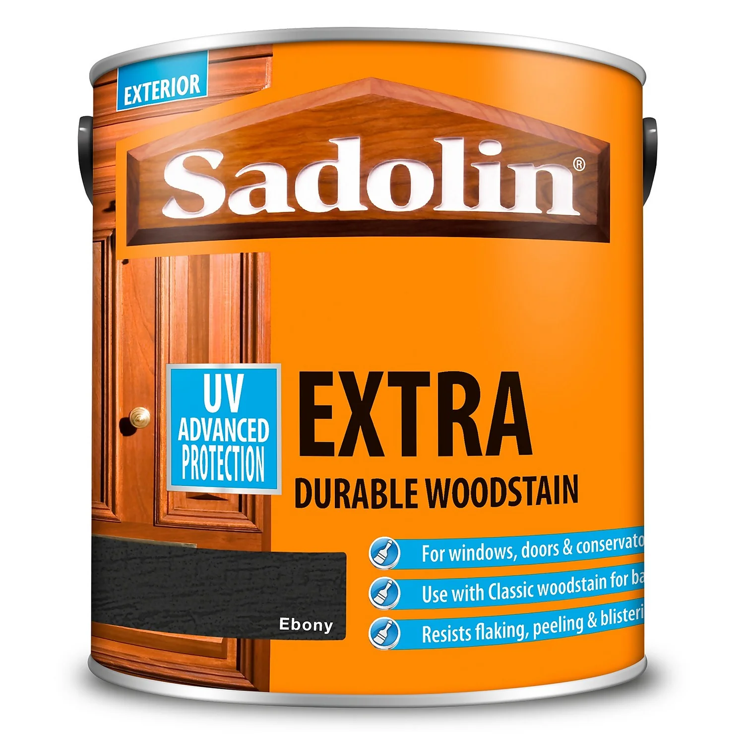 Sadolin Extra Durable Woodstain Ebony - 2.5L Sadolin Extra Durable Woodstain Ebony - 2.5L -Deals Furniture Store 12832497 5004951407132633