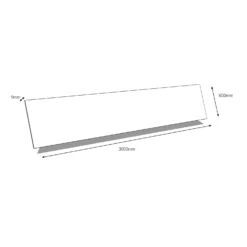 Zenith Cloudy Nova Compact Laminate Splashback - 3000x600x9mm -Deals Furniture Store 12835721 2104832954494791