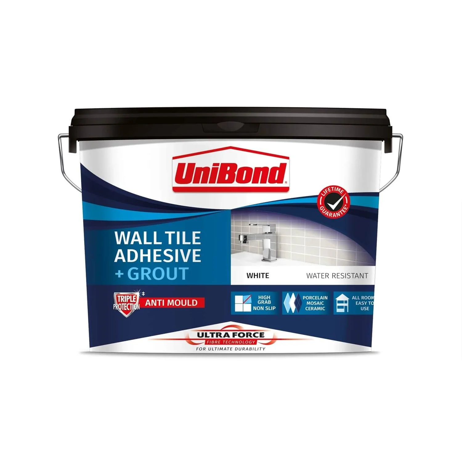 UniBond UltraForce Wall Tile Adhesive & Grout White 12.8kg UniBond UltraForce Wall Tile Adhesive & Grout White 12.8kg -Deals Furniture Store 12840202 5864831917090837