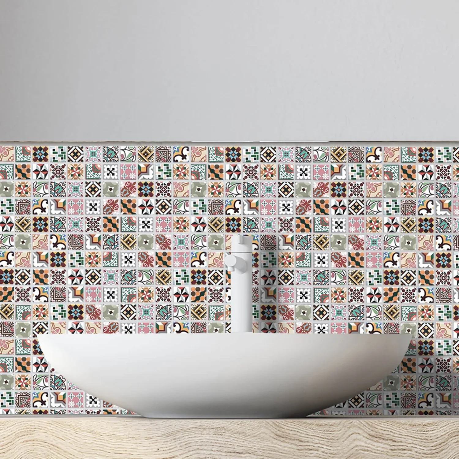 House of Mosaics Geo Blush Mosaic Tile Sheet House Of Mosaics Geo Blush Mosaic Tile Sheet -Deals Furniture Store 12841544 1474833197465253