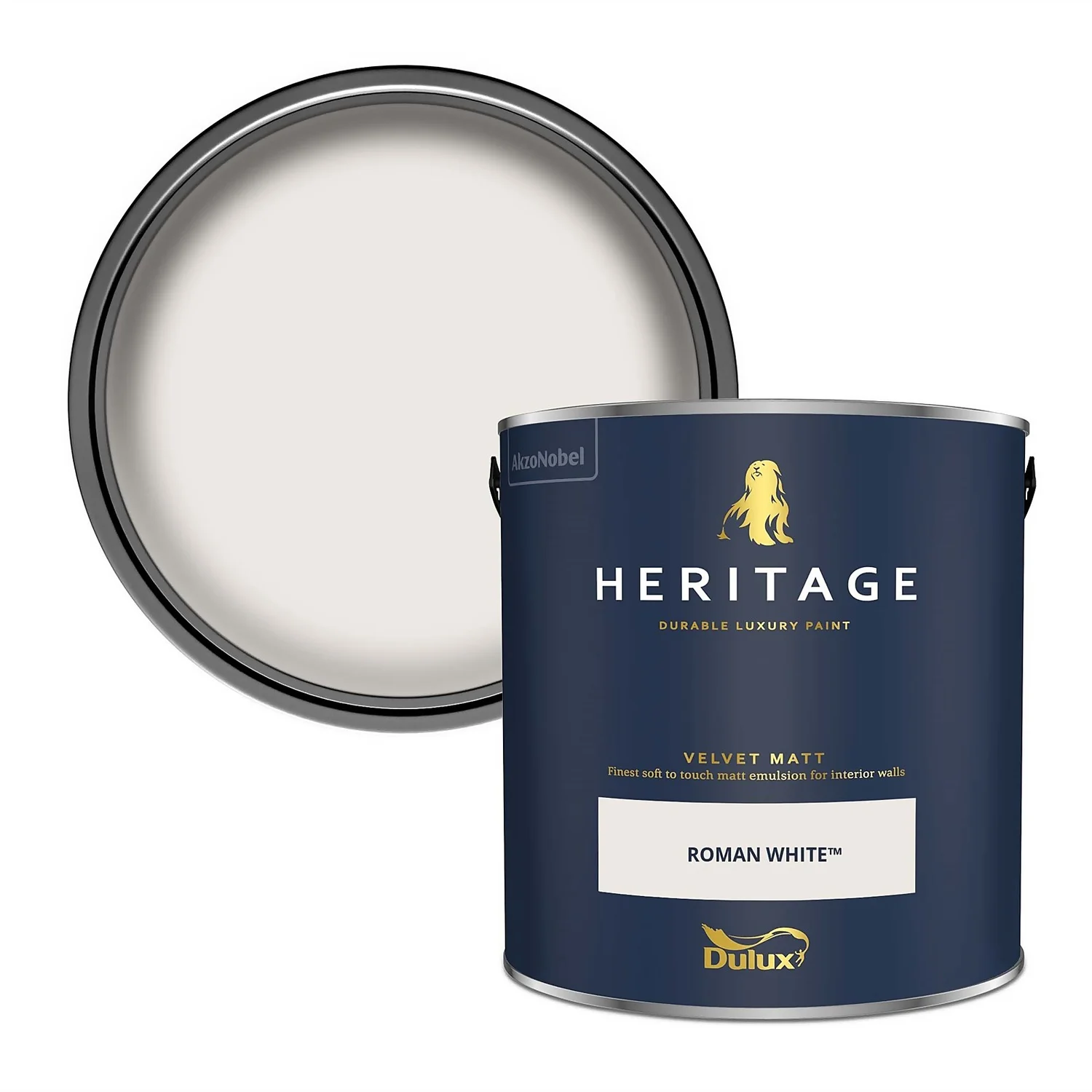 Dulux Heritage Matt Emulsion Paint Roman White - 2.5L Dulux Heritage Matt Emulsion Paint Roman White - 2.5L -Deals Furniture Store 12881985 1914843785382233