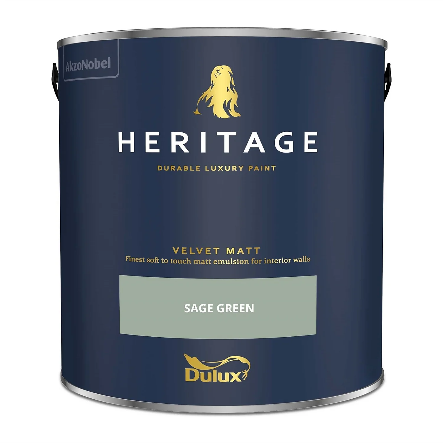 Dulux Heritage Matt Emulsion Paint Sage Green - 2.5L Dulux Heritage Matt Emulsion Paint Sage Green - 2.5L -Deals Furniture Store 12882022 9394843785362523