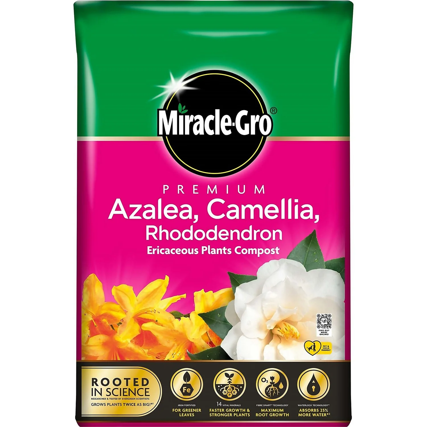 Miracle Gro Premium Azalea, Camellia & Rhododendron Ericaceous Compost - 40L Miracle Gro Premium Azalea, Camellia & Rhododendron Ericaceous Compost - 40L -Deals Furniture Store 12882812 2654843671786576