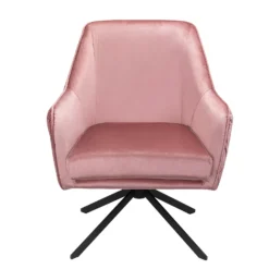 Pia Pleat Swivel Chair - Rose -Deals Furniture Store 12882869 9754887373328589