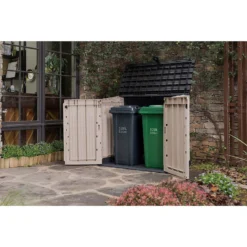 Keter Store It Out Midi Outdoor Garden Storage Shed 880L - Beige/Brown -Deals Furniture Store 12885761 1654898752549113