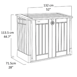Keter Store It Out Midi Outdoor Garden Storage Shed 880L - Beige/Brown -Deals Furniture Store 12885761 1744898752660647