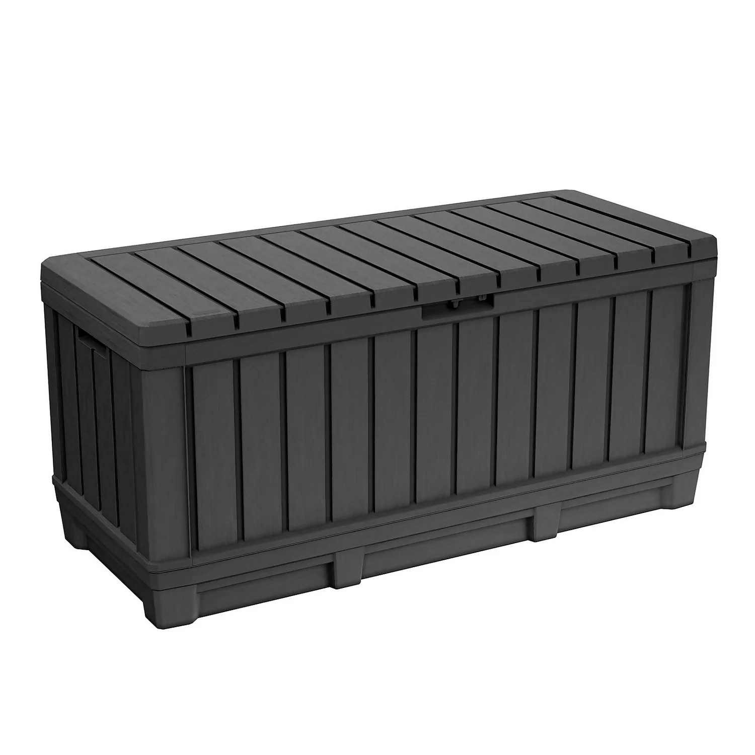 Keter Kentwood Outdoor Garden Storage Box 350L - Graphite Keter Kentwood Outdoor Garden Storage Box 350L - Graphite -Deals Furniture Store 12885762 8494851897237957
