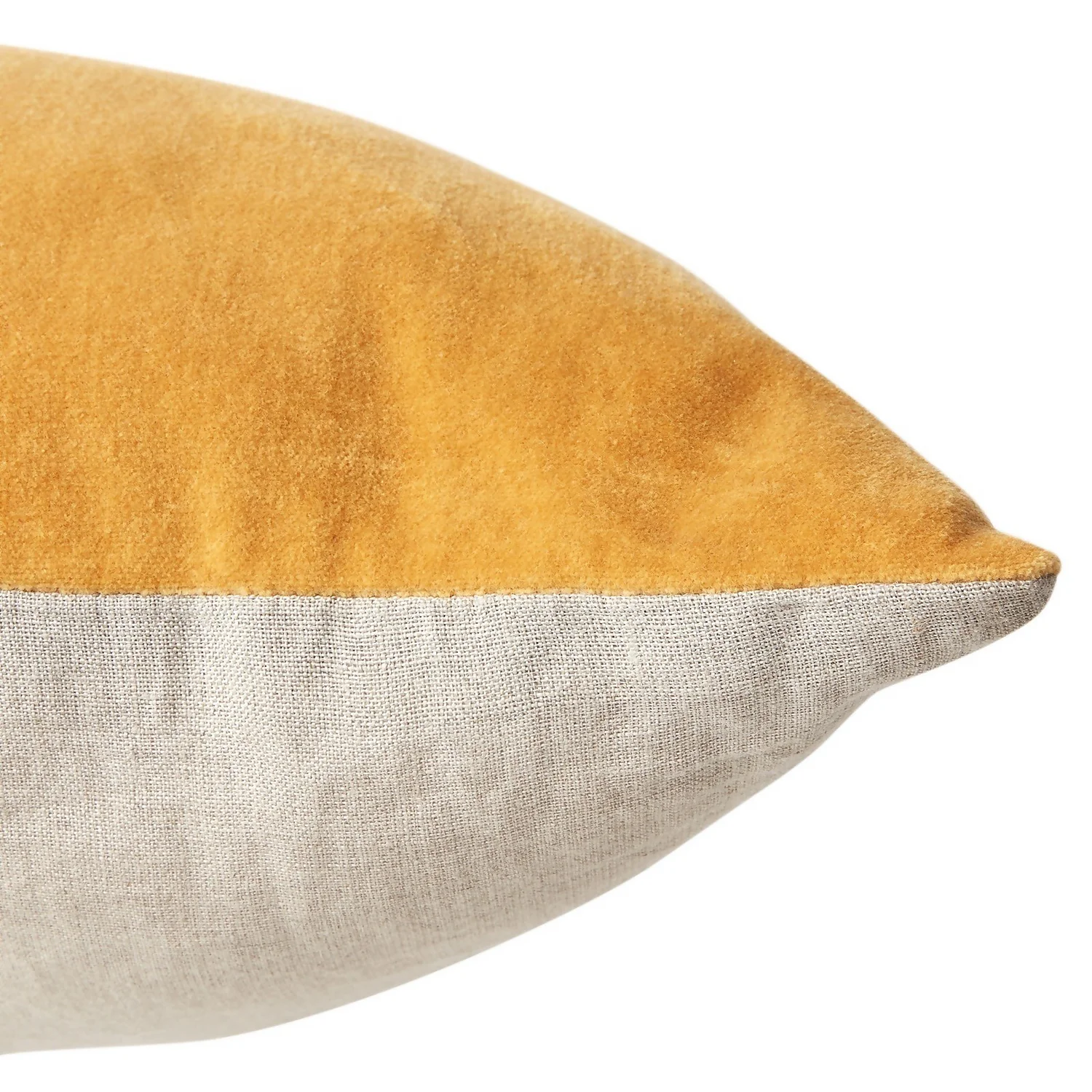 House Beautiful Velvet Linen Cushion - 45x45cm - Ochre House Beautiful Velvet Linen Cushion - 45x45cm - Ochre -Deals Furniture Store 12887007 1834947432561795