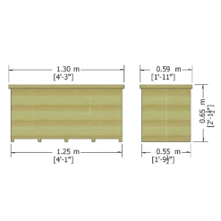 Shire Tongue & Groove Wooden Storage Box - 4x2ft 4 Shire Tongue & Groove Wooden Storage Box - 4x2ft -Deals Furniture Store 12887189 1604851576664698