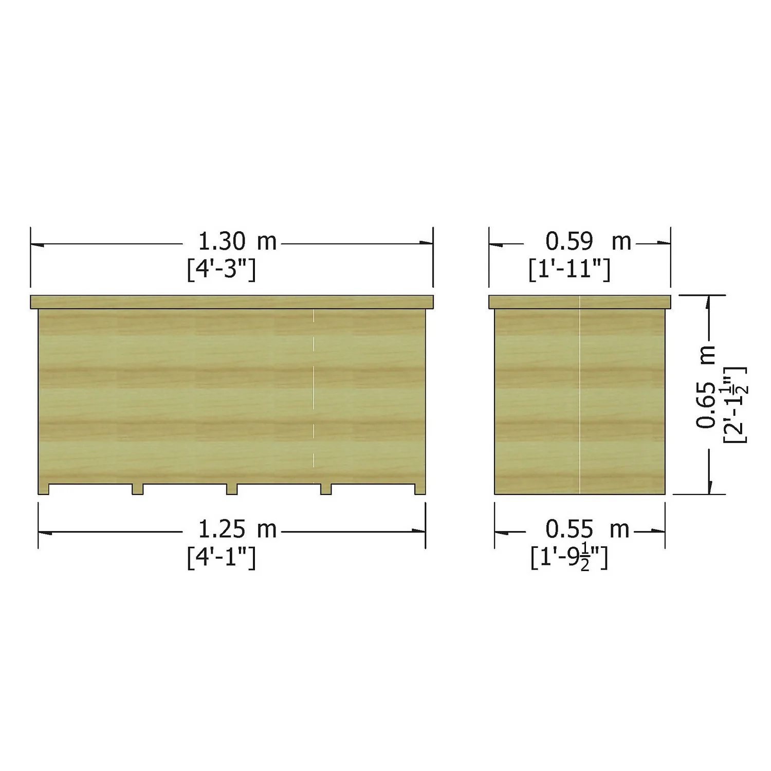 Shire Tongue & Groove Wooden Storage Box - 4x2ft Shire Tongue & Groove Wooden Storage Box - 4x2ft -Deals Furniture Store 12887189 1604851576664698