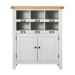 Ashstead Shoe Cupboard - Oak & Ivory 3 Ashstead Shoe Cupboard - Oak & Ivory -Deals Furniture Store 12917100 1014901115721347