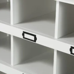 Ashstead Shoe Cupboard - Oak & Ivory 6 Ashstead Shoe Cupboard - Oak & Ivory -Deals Furniture Store 12917100 1504901116033428