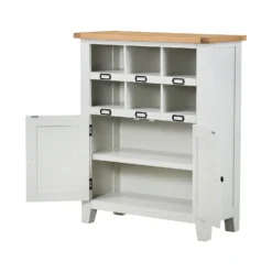 Ashstead Shoe Cupboard - Oak & Ivory 2 Ashstead Shoe Cupboard - Oak & Ivory -Deals Furniture Store 12917100 9684901115683292