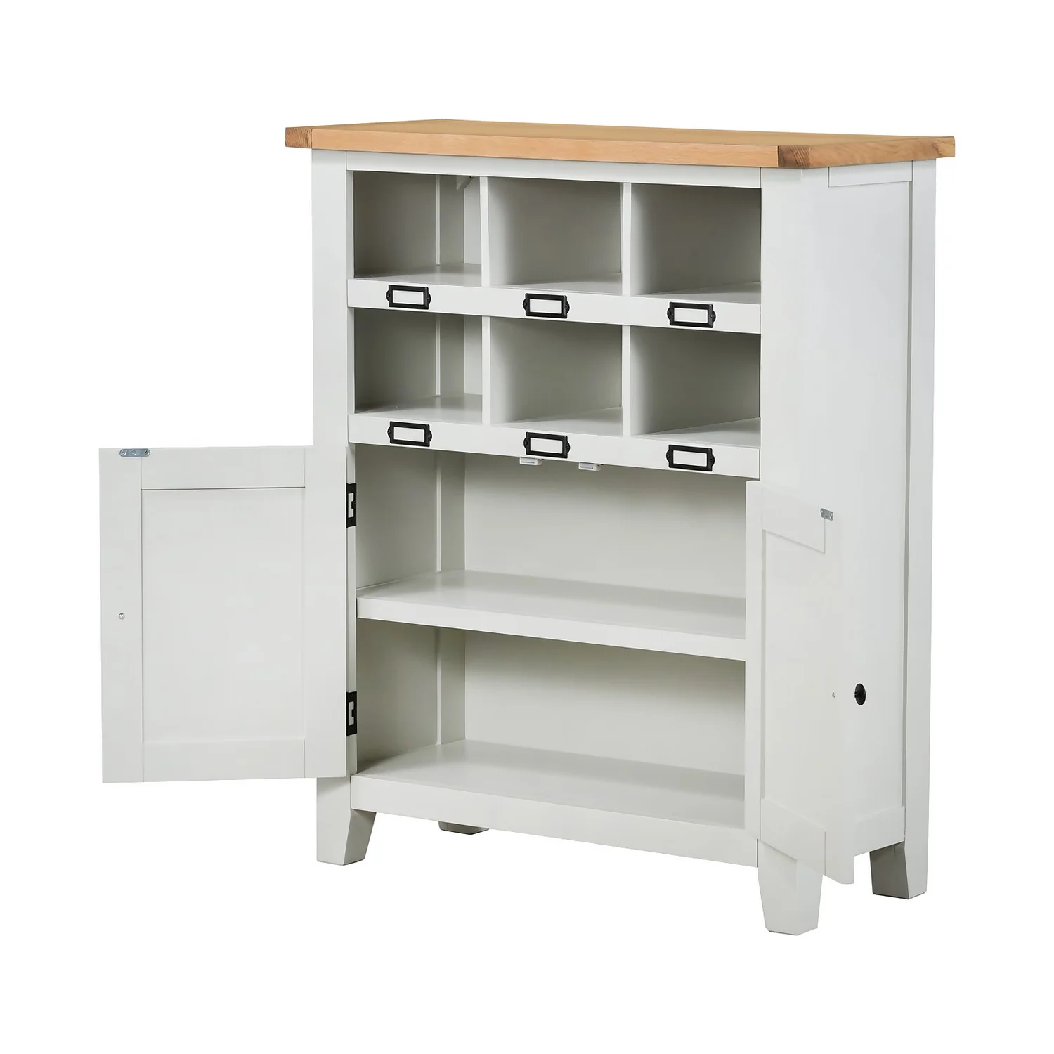 Ashstead Shoe Cupboard - Oak & Ivory Ashstead Shoe Cupboard - Oak & Ivory -Deals Furniture Store 12917100 9684901115683292