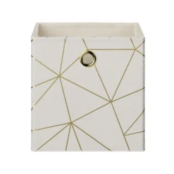 Clever Cube Velvet Geometric Insert - Cream & Gold 3 Clever Cube Velvet Geometric Insert - Cream & Gold -Deals Furniture Store 12932955 1184887877001679