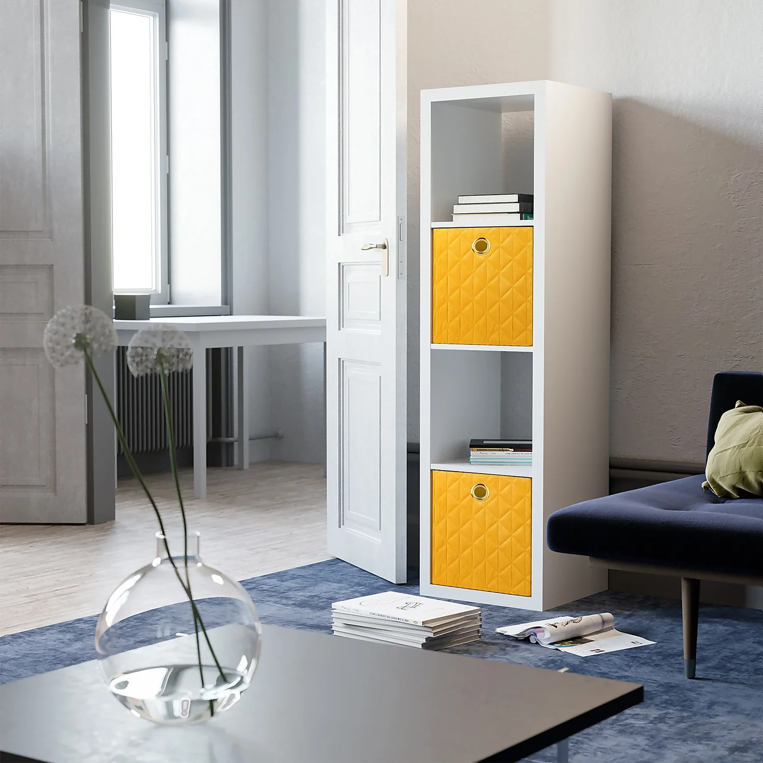 Clever Cube Quilted Velvet Insert - Yellow Clever Cube Quilted Velvet Insert - Yellow -Deals Furniture Store 12932958 1304900282736955