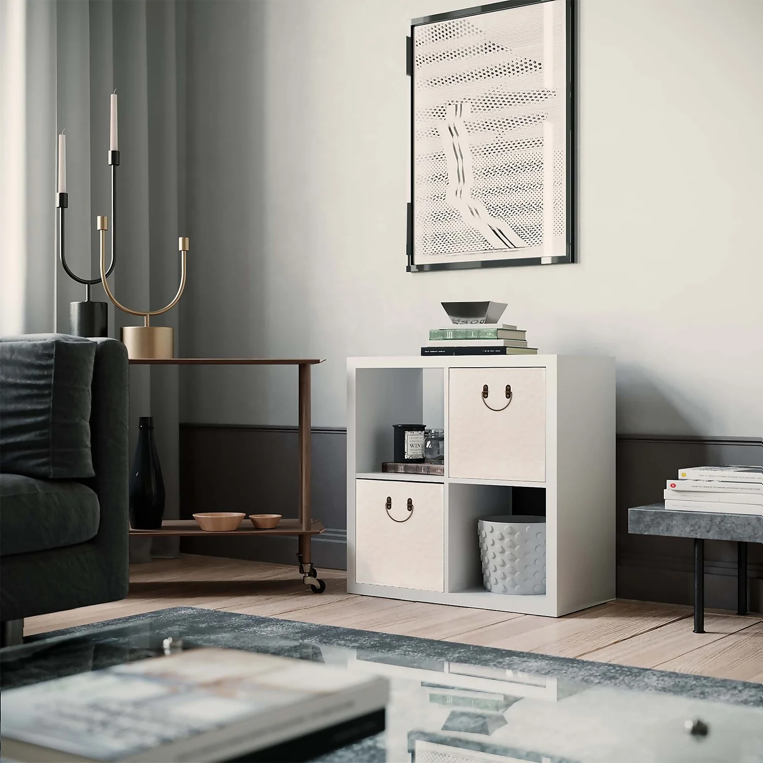 Clever Cube Mock Croc Insert - White Clever Cube Mock Croc Insert - White -Deals Furniture Store 12932962 8434900282230780