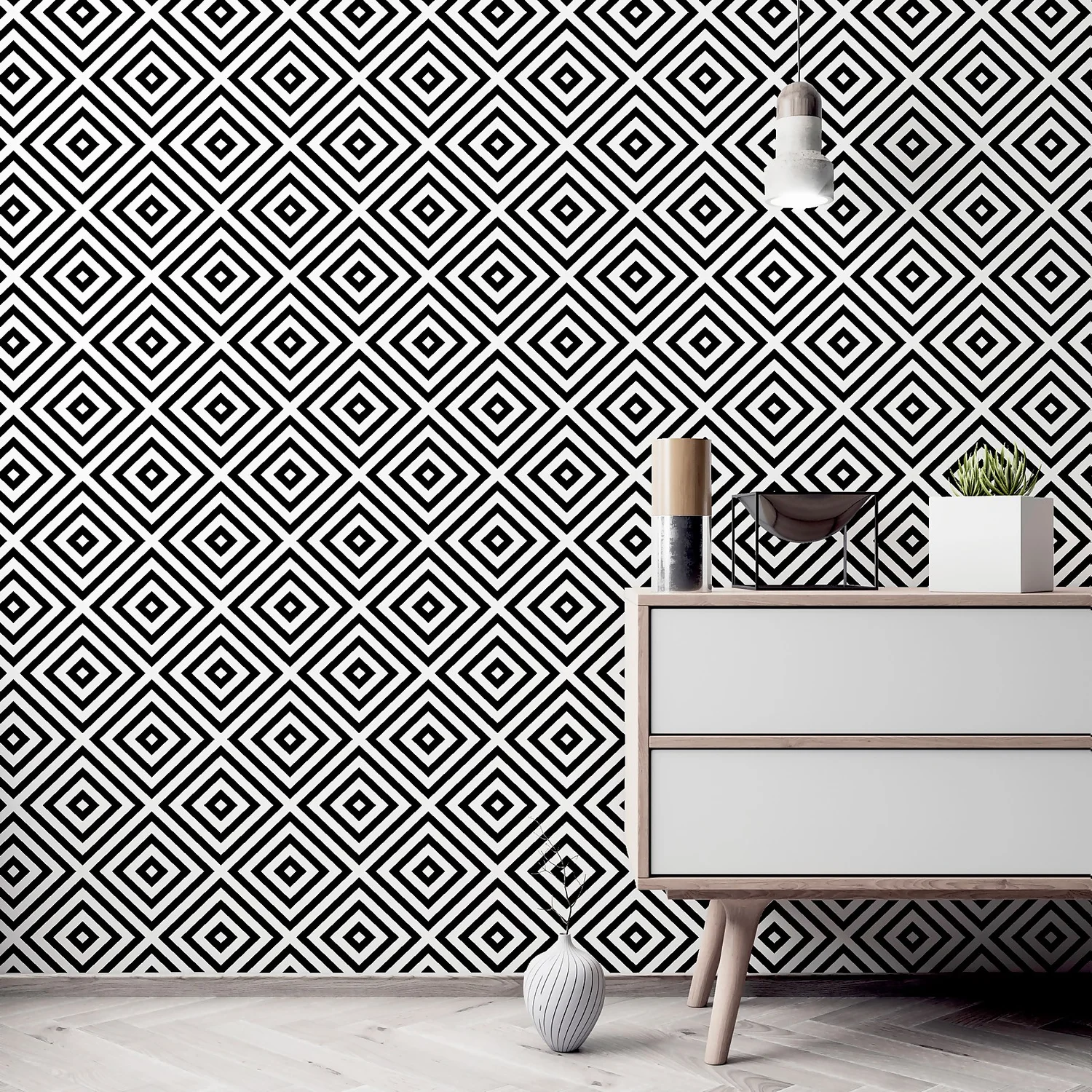Arthouse Geometric Diamond Mono Wallpaper Arthouse Geometric Diamond Mono Wallpaper -Deals Furniture Store 12961407 1594856733222207