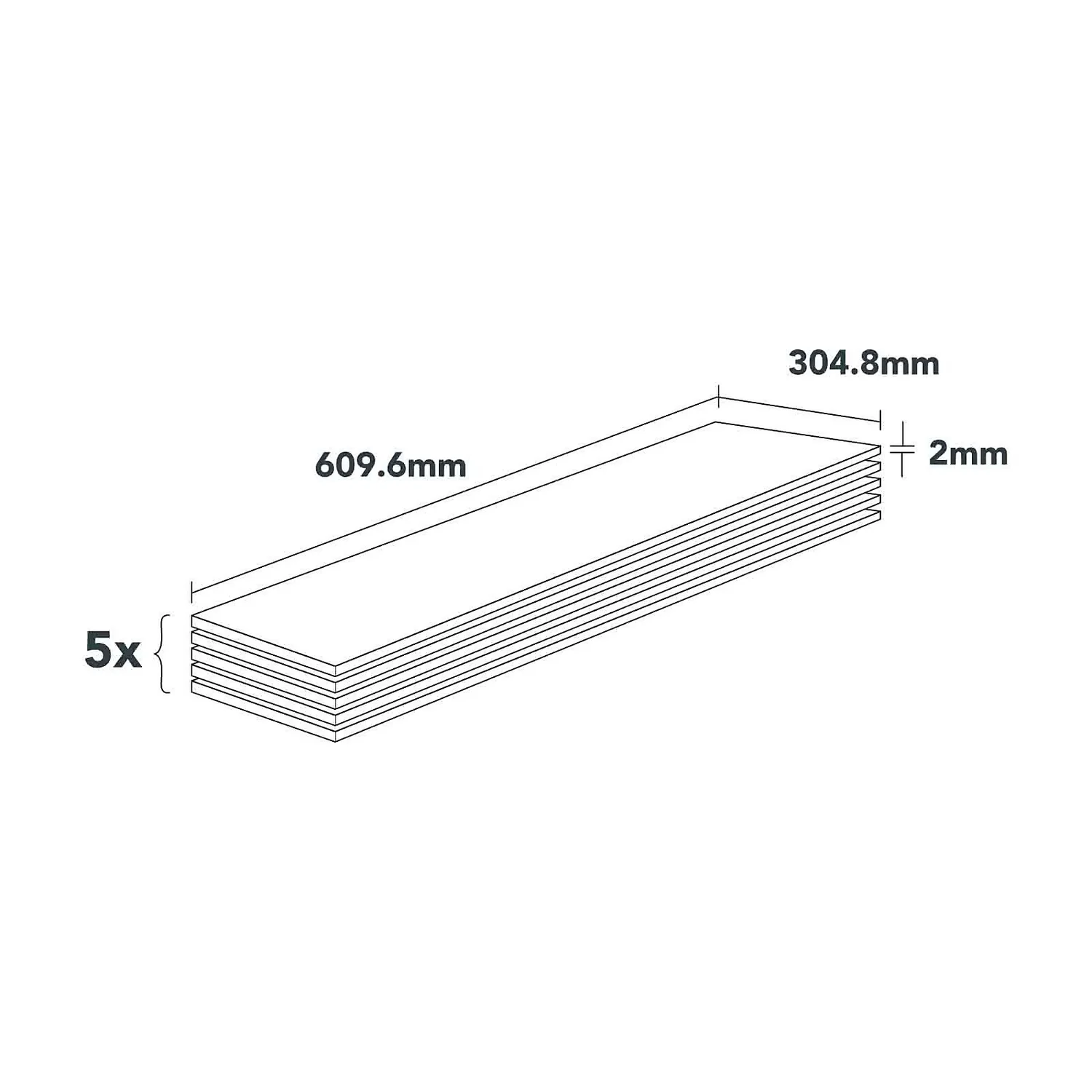 Plancs White Slate Self-Adhesive Vinyl Floor Tile - 5pc pack covers 0.93sqm Plancs White Slate Self-Adhesive Vinyl Floor Tile - 5pc Pack Covers 0.93sqm -Deals Furniture Store 12968597 4854946463268914