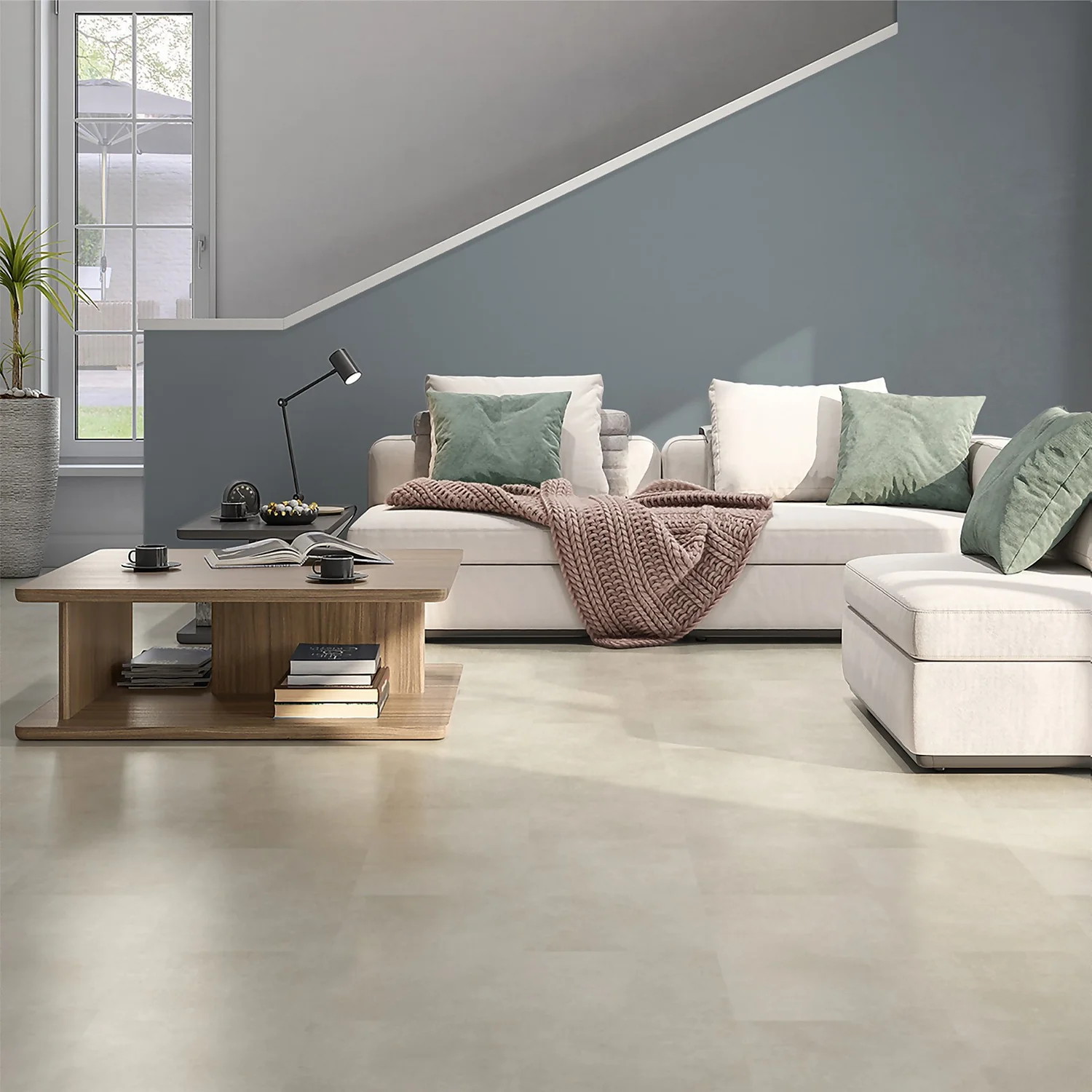 Plancs White Slate Self-Adhesive Vinyl Floor Tile - 5pc pack covers 0.93sqm Plancs White Slate Self-Adhesive Vinyl Floor Tile - 5pc Pack Covers 0.93sqm -Deals Furniture Store 12968597 6064875657742089