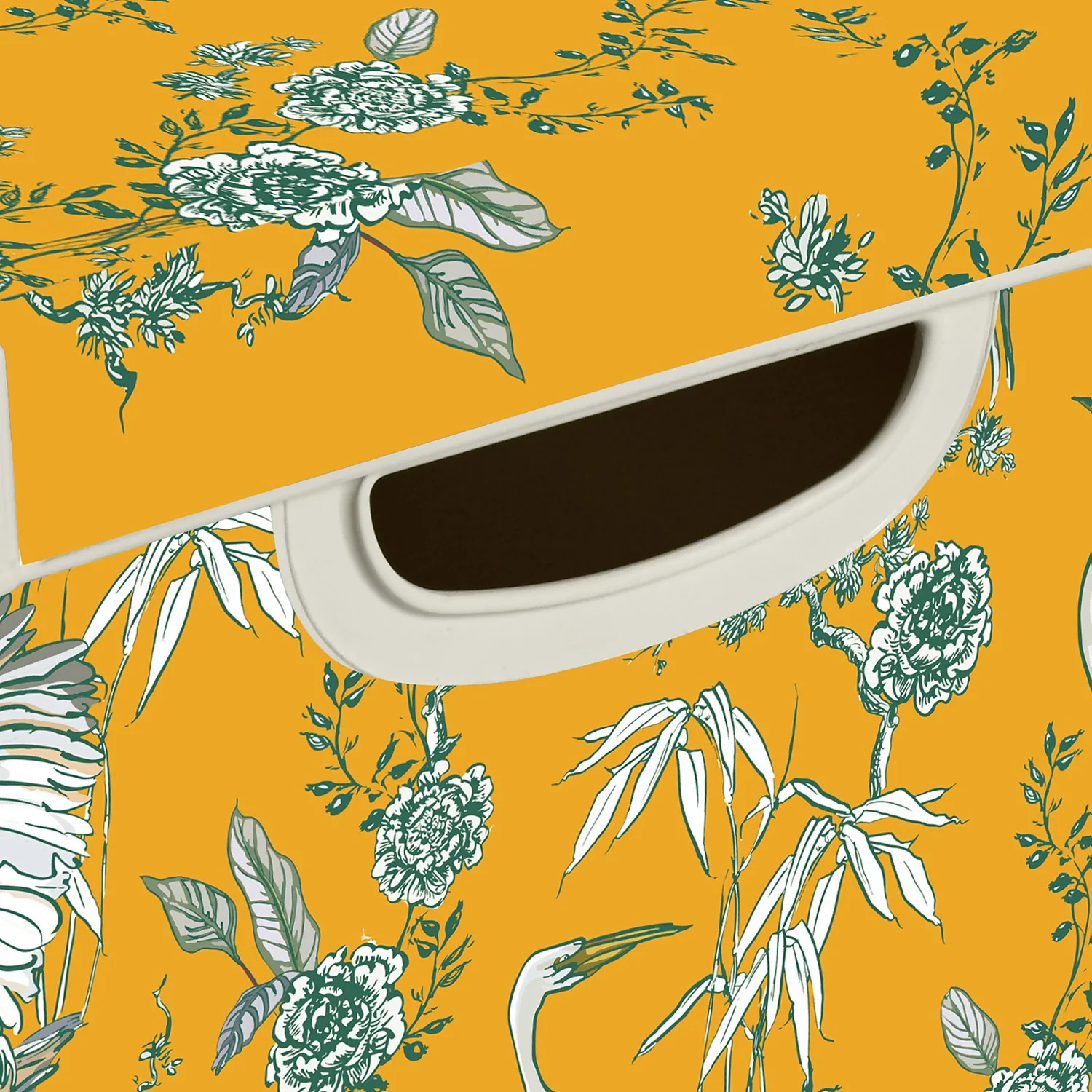 Curver Stockholm Stork Deco Storage Box - Yellow - 22L Curver Stockholm Stork Deco Storage Box - Yellow - 22L -Deals Furniture Store 13169628 2764898511836322