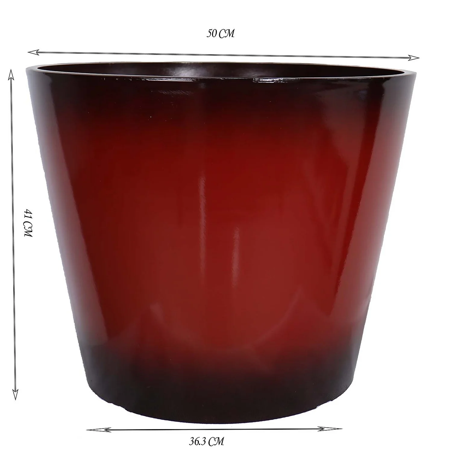 Glazed Finish Red Planter - 50cm Glazed Finish Red Planter - 50cm -Deals Furniture Store 13190820 1164926228882444