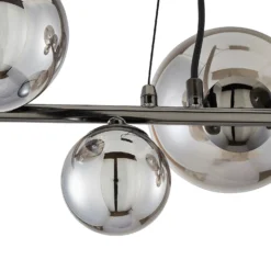 Orb II 7 Light Diner Pendant - Black Chrome Smoke -Deals Furniture Store 13208306 1314896913040214