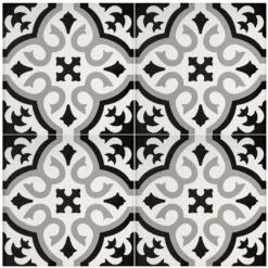 Fiore Classic Grey Porcelain Wall & Floor Tile 200 X 200mm - 0.52sqm Pack -Deals Furniture Store 13220599 1024916347947873