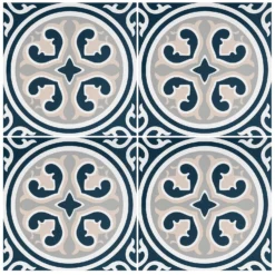 Fiore Vintage Floral Porcelain Wall & Floor Tile 200 X 200mm - 0.52sqm Pack -Deals Furniture Store 13220600 2754916348675046