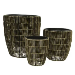 Kate Round Rattan Planter - Large -Deals Furniture Store 13222500 1094934511049830