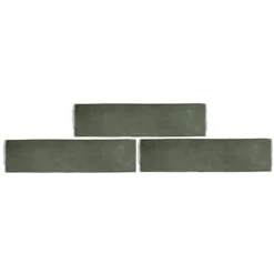 Country Living Artisan Moss Green Ceramic Wall Tile 75 X 300mm - 0.5sqm Pack -Deals Furniture Store 13433220 1824916414534970