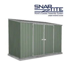 Absco 10 X 5ft Space Saver Metal Pent Shed - Green -Deals Furniture Store 13440844 2134929185801898