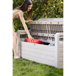 Toomax Forever Spring Bench - Warm Grey -Deals Furniture Store 13462731 1984951391545320